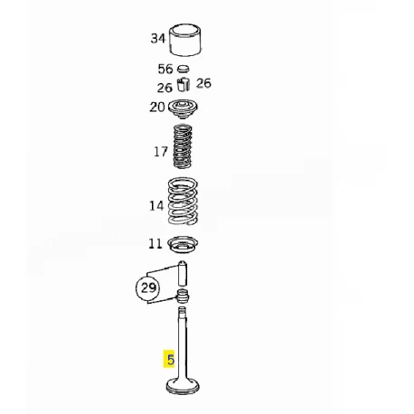 A1020501027 1020501027 MERCEDES M102 EKSOZ SİBOBU ORJİNAL (TAKIM 8 ADET FİYATIDIR)