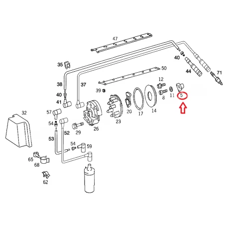 A1031581040 1031581040 103 MOTOR DİSTRİBÜTÖR KAPAK TUTUCUSU ORJİNAL