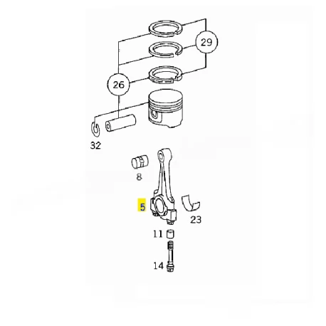 A1110300720 1110300720 MERCEDES M111 PİSTON KOLU ORJİNAL