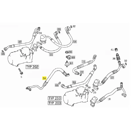 A1122301556 1122301556 MERCEDES M112 DİREKSİYON BORUSU ORJİNAL