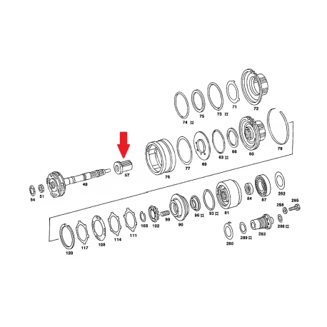 A1262720007 1262720007 MERCEDES 722.3 ŞANZIMAN DİŞLİSİ ORJİNAL SIFIR