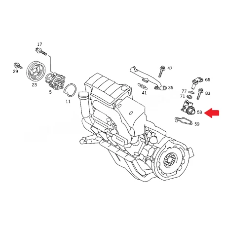 A1662030075 1662030075 MERCEDES W168 M166 TERMOSTAT ORJİNAL