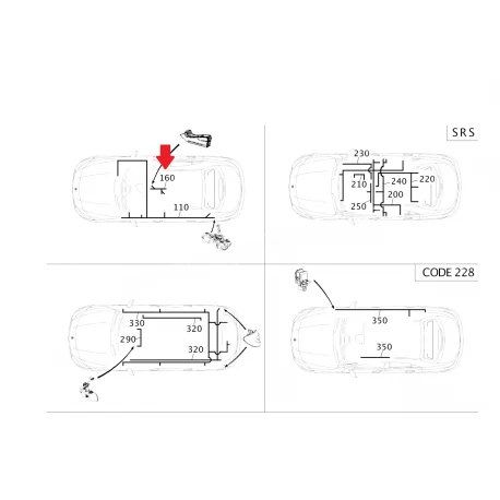 A1765408105 1765408105 MERCEDES W117 W176 ORTA KONSOL ELEKTRİK TESİSATI ORJİNAL