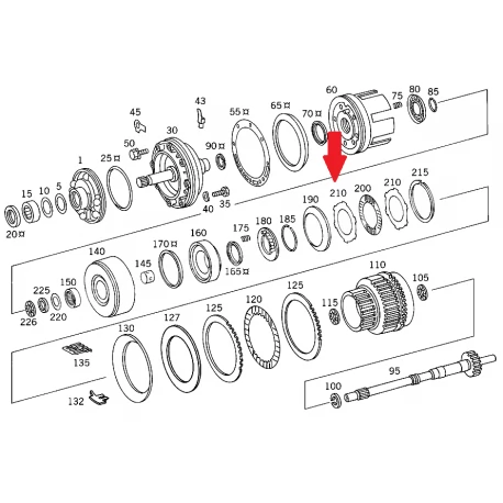 A2012721026 2012721026 MERCEDES 722.4 ŞANZIMAN ÇELİK PUL ORJİNAL