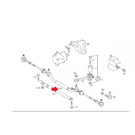 A2024600505 2024600505 W202 ORTA ROT LEMFÖRDER