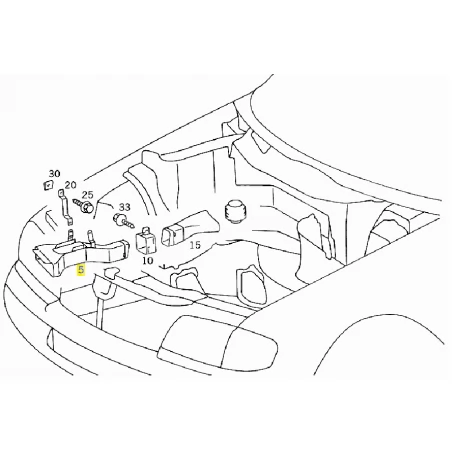 A2025200405 2025200405 MERCEDES W202 SOĞUTMA BORUSU ORJİNAL
