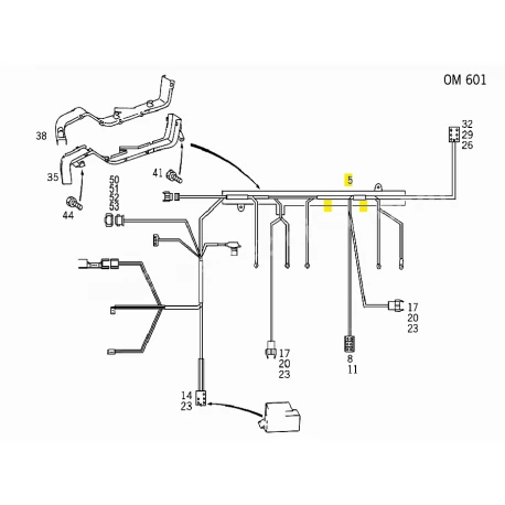 A2025408213 2025408213 MERCEDES W202 MOTOR ELEKTİRK KABLO DEMETİ ORJİNAL