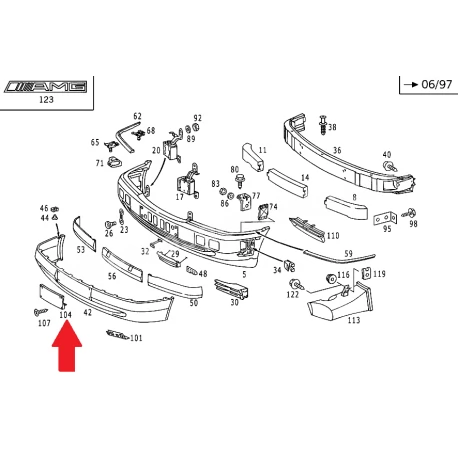 A2028850181 9199 2028850181 9199 MERCEDES W202 ÖN TAMPON PLAKALIĞI ORJİNAL