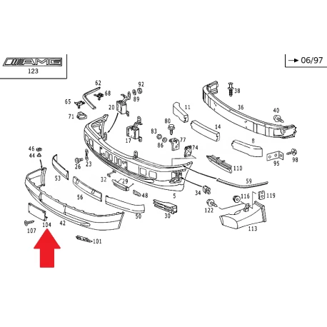 A2028850281 9199 2028850281 9199 MERCEDES W202 ÖN TAMPON PLAKALIĞI ORJİNAL