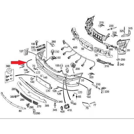 A2098851021 2098851021 MERCEDES W209 SAĞ ÖN TAMPON NİKELAJI ORJİNAL