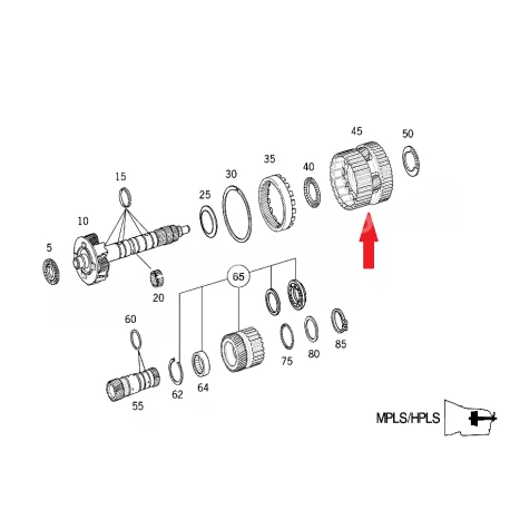 A2102701043 2102701043 MERCEDES 722.6 ŞANZIMAN DİŞLİSİ ORJİNAL SIFIR