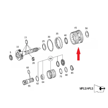 A2102701543 2102701543 MERCEDES 722.6 ŞANZIMAN DİŞLİSİ ORJİNAL SIFIR