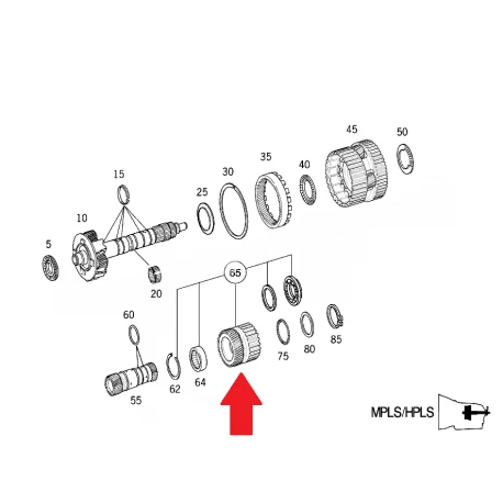 A2102720208 2102720208 MERCEDES 722.6 ŞANZIMAN DİŞLİSİ ORJİNAL SIFIR