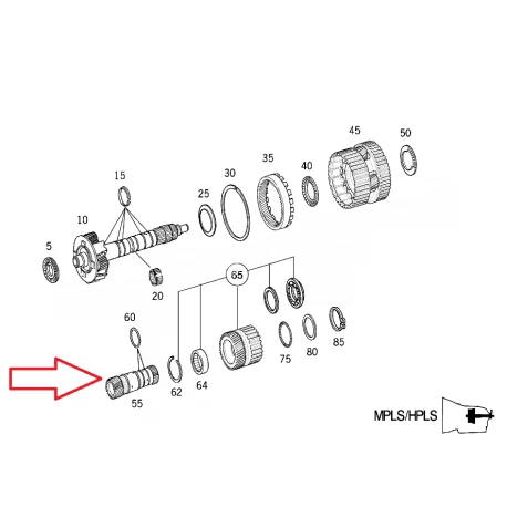 A2102720807 2102720807 MERCEDES 722.6 ŞANZIMAN GÜNEŞ DİŞLİSİ ORJİNAL SIFIR