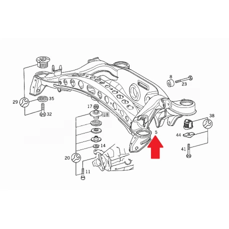 A2103503708 2103503708 MERCEDES W210 ARKA TRAVERS TAŞIYICISI ORJİNAL