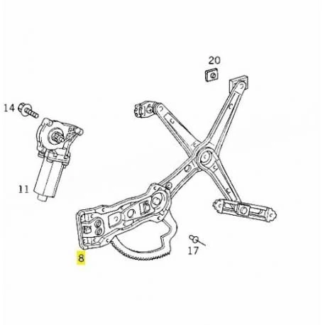 A2107201246 2107201246 MERCEDES W210 SAĞ ÖN CAM MEKANİZMASI MOTORSUZ ORJİNAL SIFIR 2107201246 MERCEDES W210 SAĞ ÖN CAM MEKANİZMASI MOTORSUZ ORJİNAL SIFIR