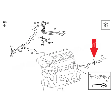 A2108320115 2108320115 MERCEDES W210 HORTUM ORJİNAL