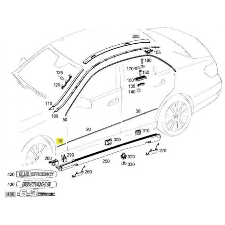 A2126903462 2126903462 MERCEDES W212 SAĞ ÖN ÇAMURLUK NİKELAJI ORJİNAL