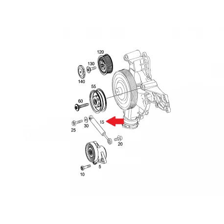 A2722000114 2722000114 MERCEDES W203 M272 GERGİ AMORTİSÖRÜ ORJİNAL