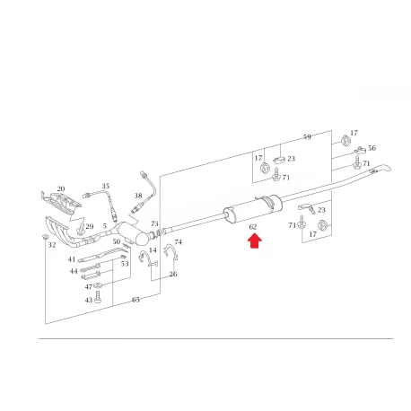 A4144900821 4144900821 W414 ARKA EKSOZ EBERSPAECHER