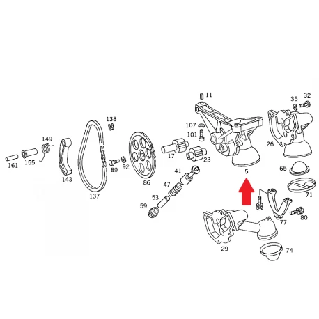 A6011801501 6011801501 W638 M601 MOTOR YAĞ POMPASI FEBİ