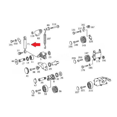A6042000214 6042000214 MERCEDES W210 M604 GERGİ AMORTİSÖRÜ ORJİNAL