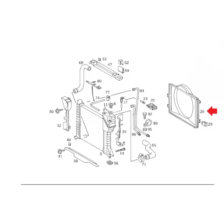 A9015051055 9015051055 MERCEDES SPRİNTER W901 FAN DAVLUMBAZI ORJİNAL